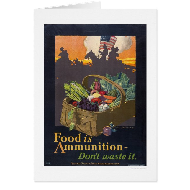 La nourriture est des munitions (Devant)