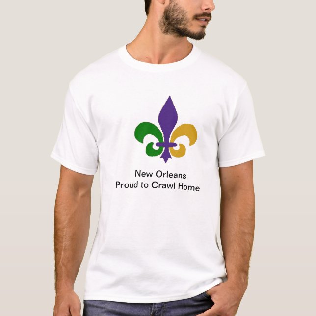 La Nouvelle-Orléans. Fier de ramper le T-shirt des (Devant)