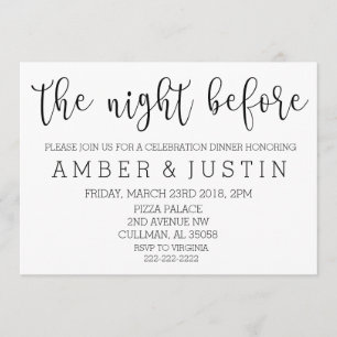 La Nuit avant  Invitation