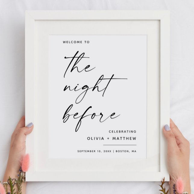 La Nuit Avant Le Dîner De Répétition Affiche de bi (Créateur téléchargé)