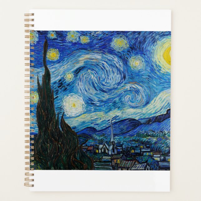 La Nuit de Starry 1889 par Vincent van Gogh (Devant)