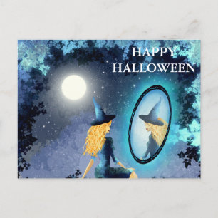 La nuit d'Halloween effrayante avec Carte postale 