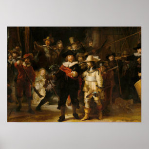 La nuit par Rembrandt van Rijn Poster