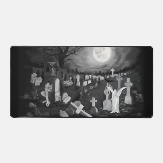 La nuit sur le cimetière - Angel avec Diable (Recto)