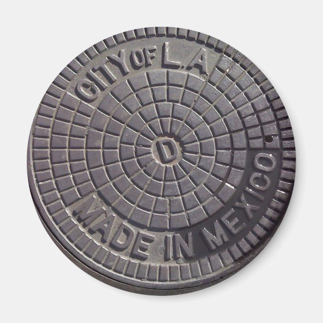 LA Origins Rd Magnet (Front)