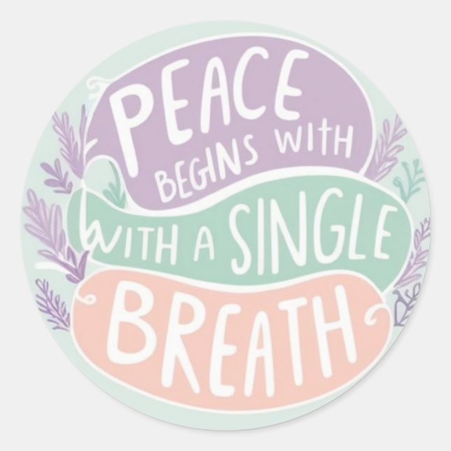 La paix commence avec des autocollants (Devant)