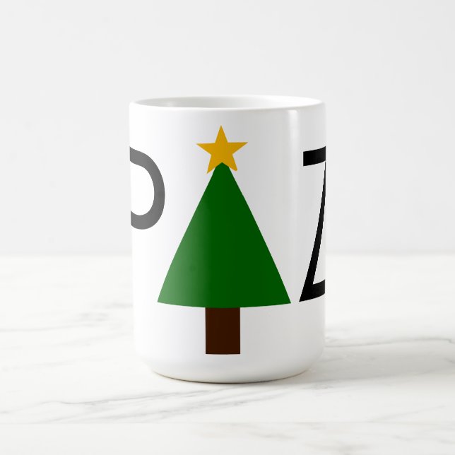 La paix de Noël - Mug d'arbre vert (Centre)