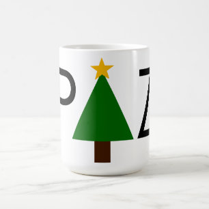 La paix de Noël - Mug d'arbre vert