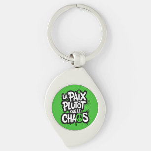 La paix est un choix keychain