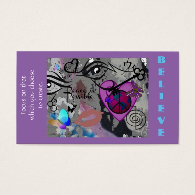 La paix est une conception possible (Devant)