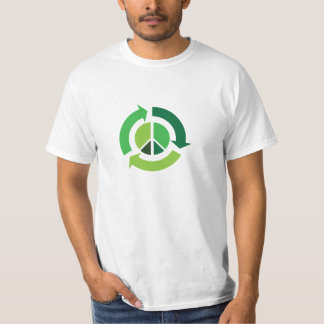 La paix et réutilisent le T-shirt !