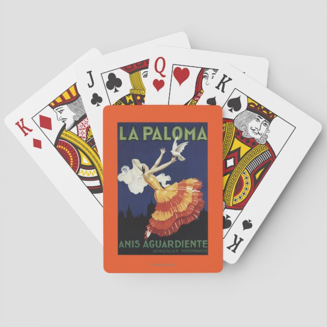 La Paloma - Anis Aguardiente Promotional Playing Cards (Back)