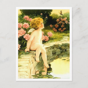 LA PAPILLON Carte postale de Bessie Pease Gutmann