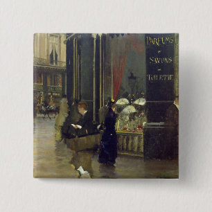 La Parfumerie Viollet, Boulevard des Capucines 2 Inch Square Button