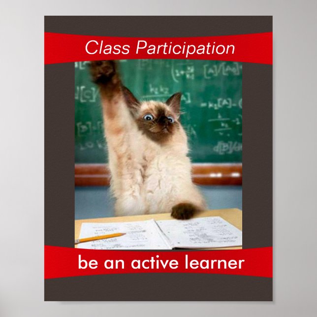 La participation est une affiche en classe de la v (Devant)