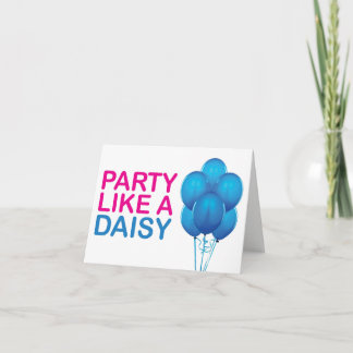 La partie aiment une carte d'anniversaire de