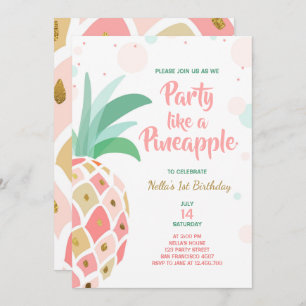 La partie aiment une invitation d'anniversaire