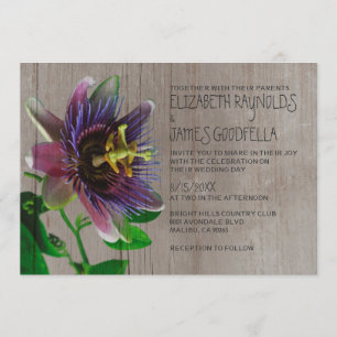 La passion rustique fleurit des invitations de