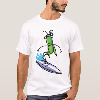 La patience, T-shirt surfant de sauterelle