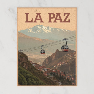 La Paz Altitude View Postcard