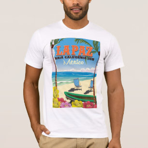 La Paz Baja California Sur Mexico travel poster T-Shirt