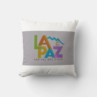 La Paz capital del cielo Throw Pillow