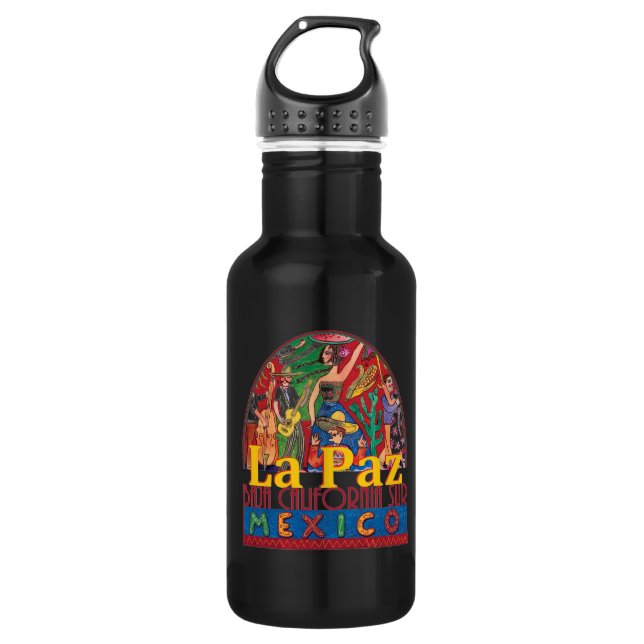 LA PAZ Mexico 532 Ml Water Bottle (Front)