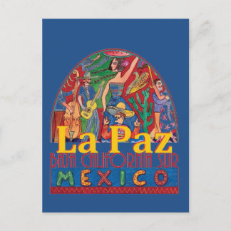 LA PAZ Mexico Postcard
