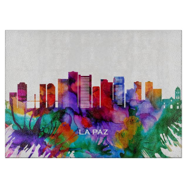 La Paz Skyline Cutting Board (Front)