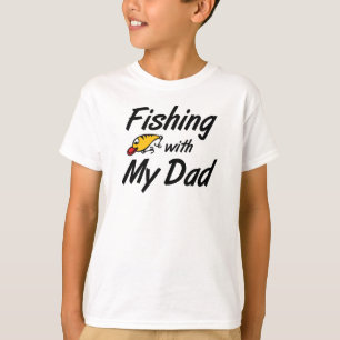 La pêche avec mon papa badine le T-shirts