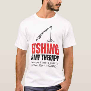 La pêche est ma thérapie T-shirt drôle cadeau pêch