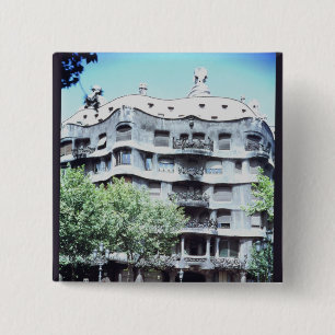 La Pedrera or Casa Mila, 1905-10 2 Inch Square Button