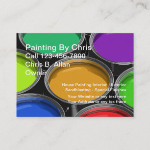 La peinture colorée met en boîte des cartes de