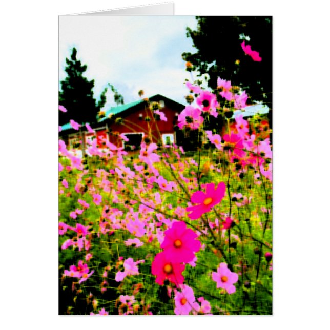 La peinture de la ferme aux fleurs (Devant)