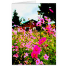 La peinture de la ferme aux fleurs