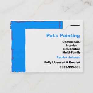 La peinture entretient des cartes de visite