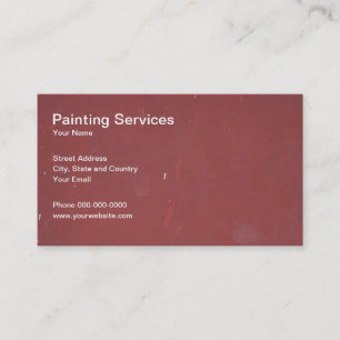 La peinture entretient le carte de visite
