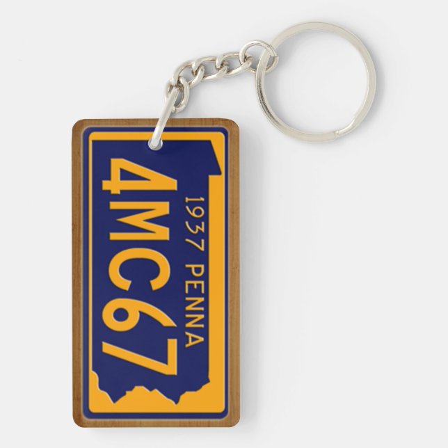 La Pennsylvanie 1937 porte - clés vintages de (Dos)