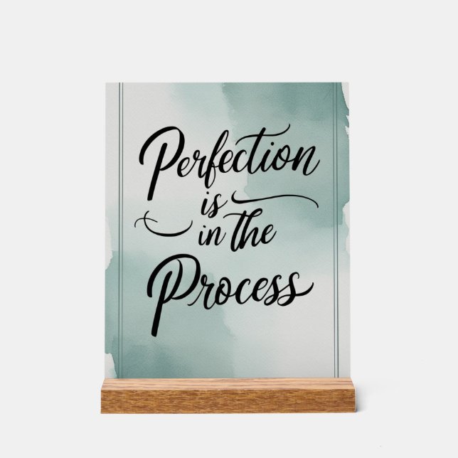 La perfection est dans le processus (Recto)