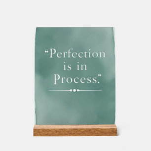 La perfection est dans le processus