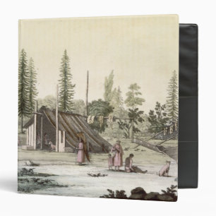 La Perouse at Port Francesci (colour engraving) Binder