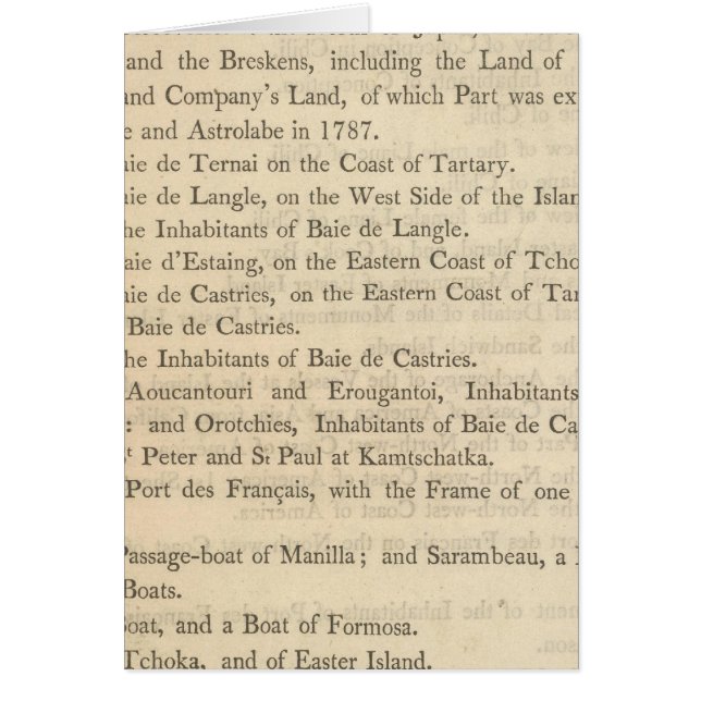 La Perouse's Voyage Continued (Front)