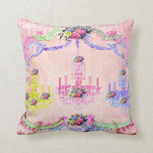 La Petite Chandelier Throw Pillow