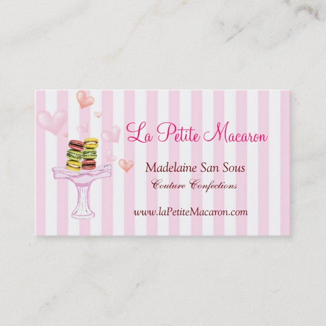 La Petite Macaron Business Card (Front)