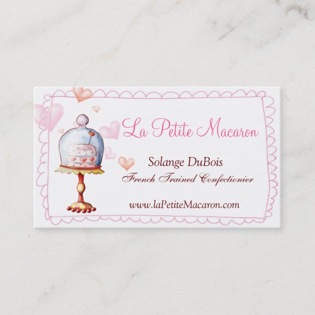 La Petite Macaron Business Card (Front)