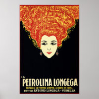 La PETROLINA LONGEGA 1920s Shampoo Advertisement