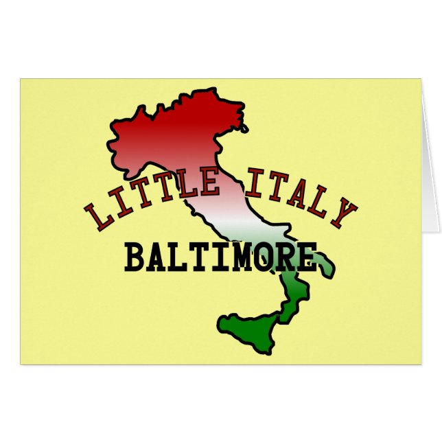 La peu d'Italie Baltimore (Devant horizontal)