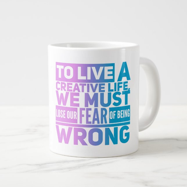 La peur. - Jumbo Mug (Devant droit)