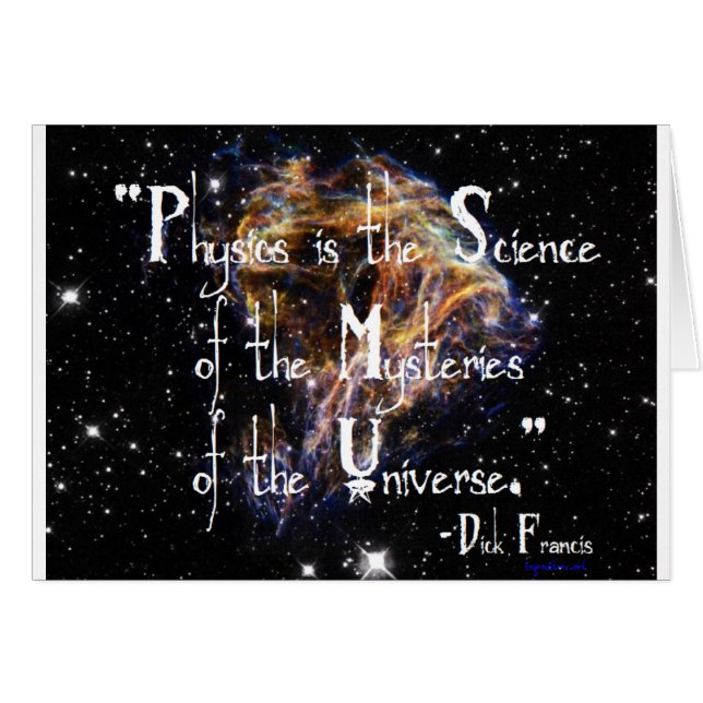 La physique est la science (Devant horizontal)