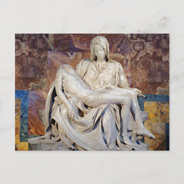 La Pieta par Michelangelo Carte Postale (Devant)
